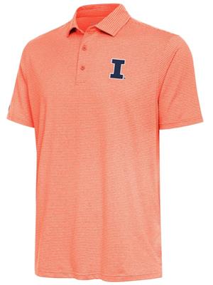 Image of ILLINOIS SCHEME STRIPE SHORT SLEEVE POLO -  mangoheather